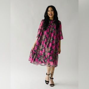 Piper & Scoot Carlsbad Ruffle Detail Dress Size S